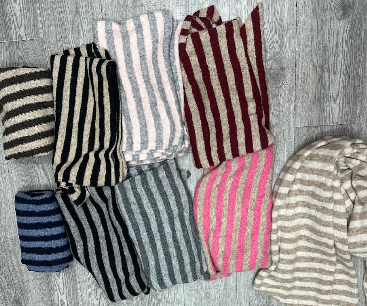 Strickschal - Zebra